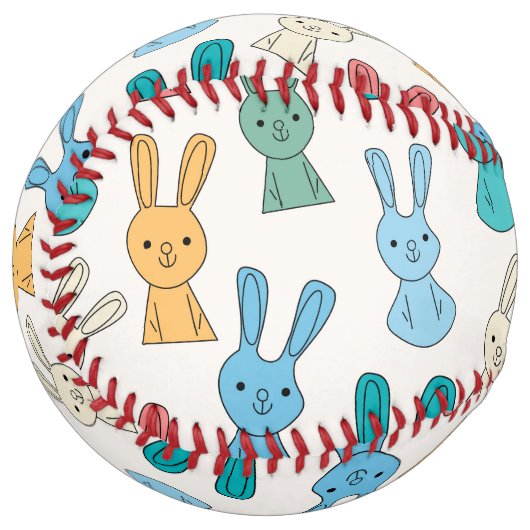 Balle De Softball Lapin de Pâques (Devant gauche)