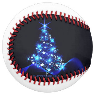 Balle De Softball l'arbre de Noël stylisé et lumineux de SlipperyJoe