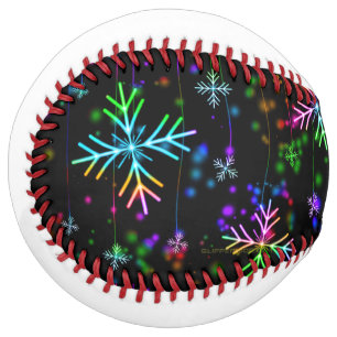 Balle De Softball L'atmosphère de Noël festive et animée de Slippery