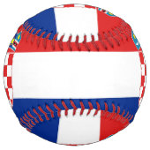 Balle De Softball Le base-ball patriotique avec le drapeau de la (Devant)