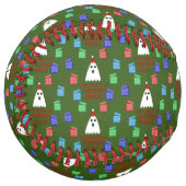 Balle De Softball Le fantôme de Noël présente drôle (Devant gauche)