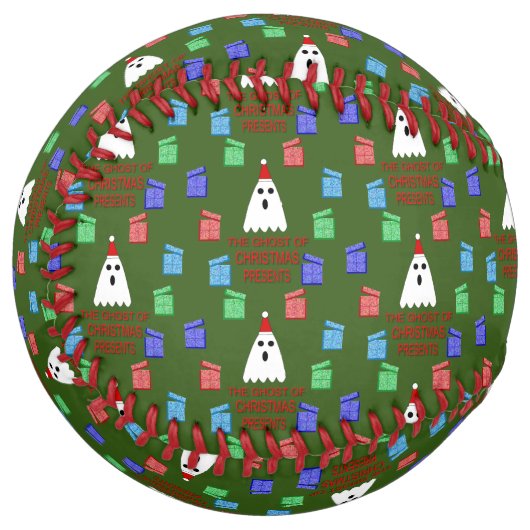 Balle De Softball Le fantôme de Noël présente drôle (Devant gauche)