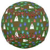 Balle De Softball Le fantôme de Noël présente drôle (Dos)