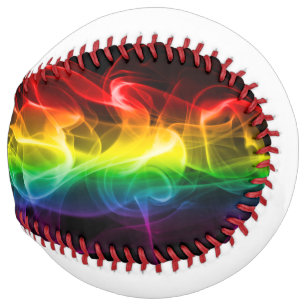 Balle De Softball Le panache d'énergie arc-en-ciel de SlipperyJoe a