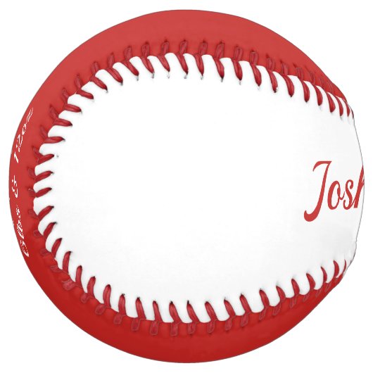 Balle De Softball Le premier bébé (Devant gauche)