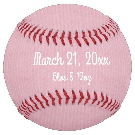 Balle De Softball Le premier bébé (Dos)