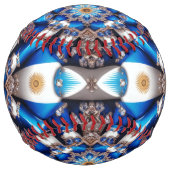 Balle De Softball Le softball aux couleurs argentines (Devant)