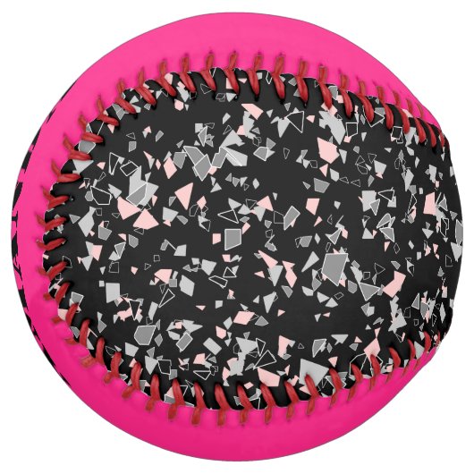 Balle De Softball Les jetons en marbre façonnent les pièces texturée (Devant gauche)