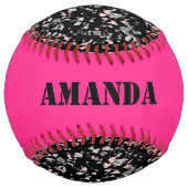 Balle De Softball Les jetons en marbre façonnent les pièces texturée (Dos)