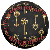 Balle De Softball Les Patters de Seamless avec Golden Keys (Devant gauche)