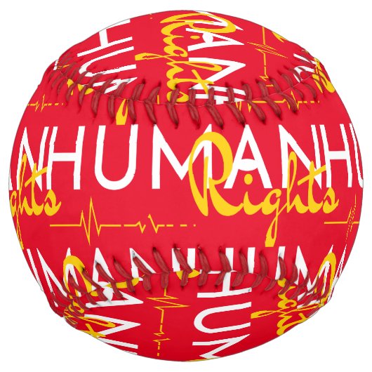 Balle De Softball Lifeline to Human Rights (Devant)