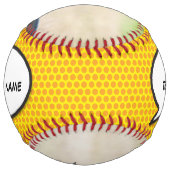Balle De Softball Livre de bande dessinée personnalisée Discours Bub (Devant)
