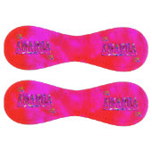 Balle De Softball Logo Du Nom D'Amanda Sur Cravate Rose, (Panneaux)