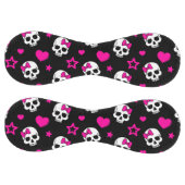 Balle De Softball Lovey Goth Skuls en rose vif (Panneaux)