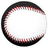 Balle De Softball Lucky 4 Leaf Irish Clover noir blanc softball (Devant gauche)
