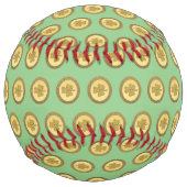 Balle De Softball Lucky Irish Shamrock Gold Coin (Dos)