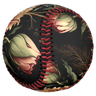 Balle De Softball Magnifique arrangement floral Vintage