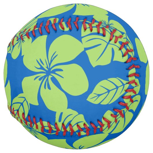 BALLE DE SOFTBALL MAILLOT DE BAIN ROSE (BLEU/VERT) (Devant droit)