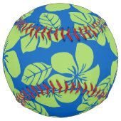 BALLE DE SOFTBALL MAILLOT DE BAIN ROSE (BLEU/VERT) (Devant)