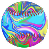 Balle De Softball Marbre de gomme à bulle, (Dos)