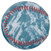 Balle De Softball Marbre turquoise (Devant gauche)
