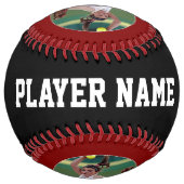 Balle De Softball Maroon Custom Softball Player Numéro de photo (Dos)