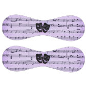 Balle De Softball Masques de musique et de théâtre violets (Panneaux)