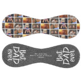 Balle De Softball Meilleur Papa Jamais Cuir Gris Imprimer 6 Collage  (Panneaux)