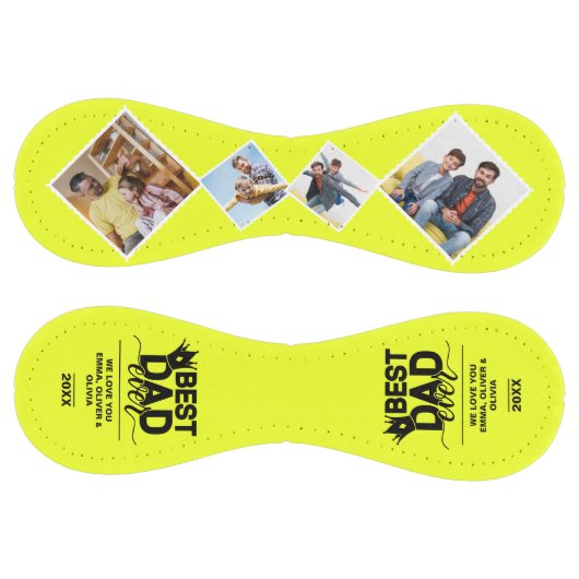 Balle De Softball Meilleur papa Jamais Fête des pères Photo Collage (Panneaux)