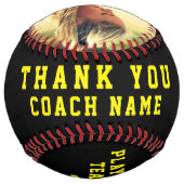 Balle De Softball Merci Coach Black Nom de l'équipe Numéro Photo Sof (Dos)