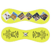 Balle De Softball Merci Coach, Custom 6 photos et noms de coéquipier (Panneaux)