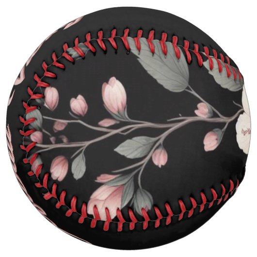 Balle De Softball Midnight Tropics (personalize) (Devant gauche)