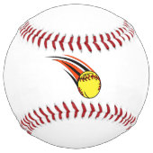 Balle De Softball Modèle de softball, insérez votre propre texte (Dos)