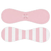 Balle De Softball Moderne Preppy Pastel rose Monogramme Feminine (Panneaux)