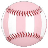 Balle De Softball Moderne Preppy Pastel rose Monogramme Feminine (Dos)