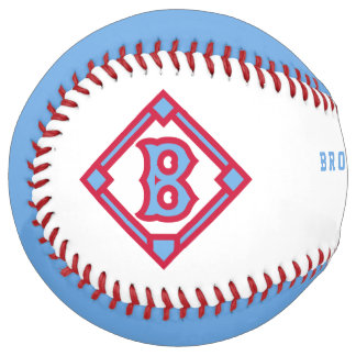Balle De Softball Moderne Vintage Hommage aux Brooklyn Robins