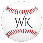 Balle De Softball Monogramme (Devant)