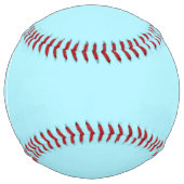 Balle De Softball Monogramme bleu ciel simple (Devant)