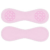 Balle De Softball Monogramme cool, Style de logo de hanche | Rose & (Panneaux)