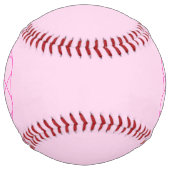 Balle De Softball Monogramme cool, Style de logo de hanche | Rose & (Devant)
