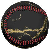 Balle De Softball Monogramme Golden Royal Lion (Devant gauche)