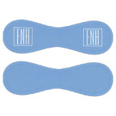 Balle De Softball Monogramme Initial 3 Moderne Gras | Bleu Clair (Panneaux)