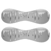 Balle De Softball Monogramme métallique à goutte Chrome (Panneaux)