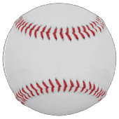 Balle De Softball Monogramme simple gris clair (Devant)