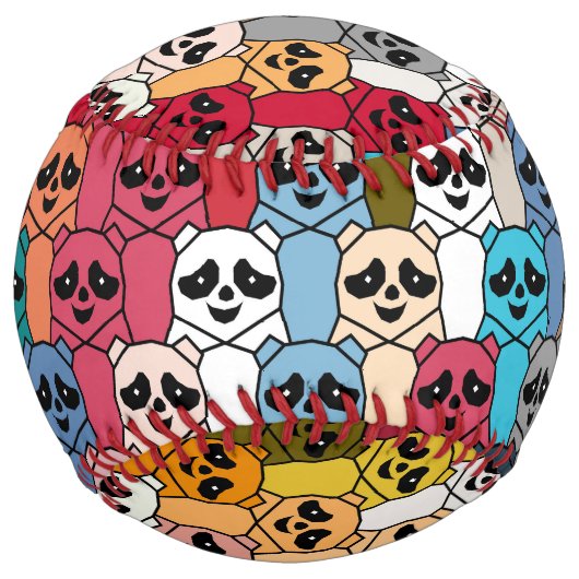 Balle De Softball Monster Panda (Devant)