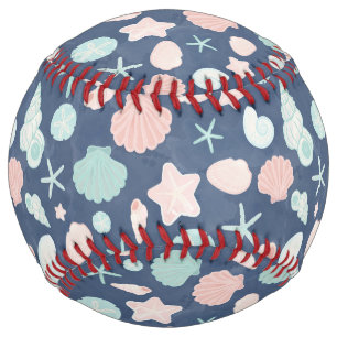 Balle De Softball motif de coquillages