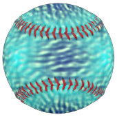 Balle De Softball Motif d'eau de la piscine claire et foncée (Dos)