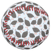 Balle De Softball Motif d'oiseaux de Guinée Hen (Devant gauche)