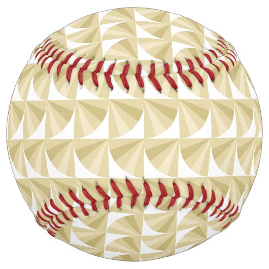 Balle De Softball Motif Gold Waves (Dos)
