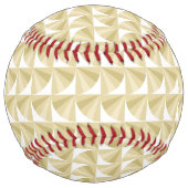 Balle De Softball Motif Gold Waves (Devant)